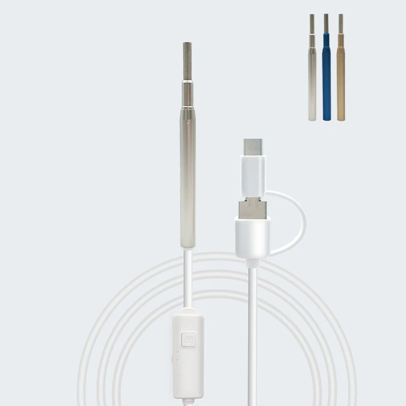 Otoscope visualizer ear spoon cleaner hd камера для осмотра 3 9 мм детский микро водонепроницаемый usb