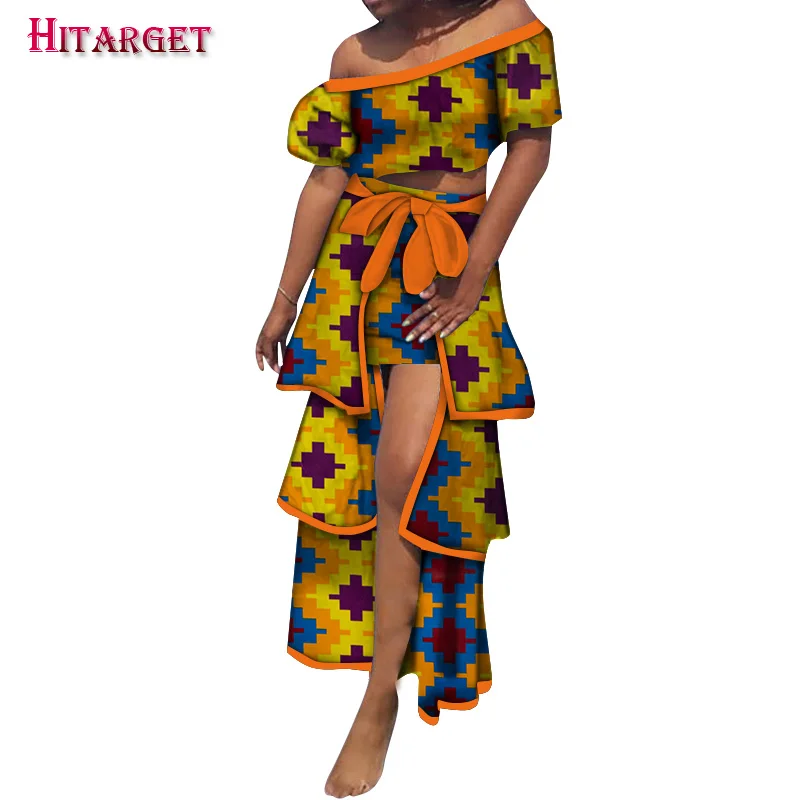 new Autumn african dresses for women 2 Piece Set Women Long Tops & Long Skirt Sets Africa Mermaid Maxi Clothing plus size wy5522