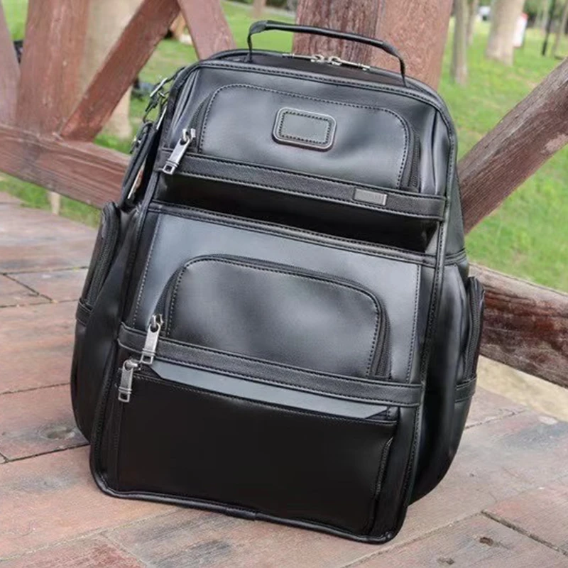 

Men's Fashion Business Class Leather Backpack 09603578DL3