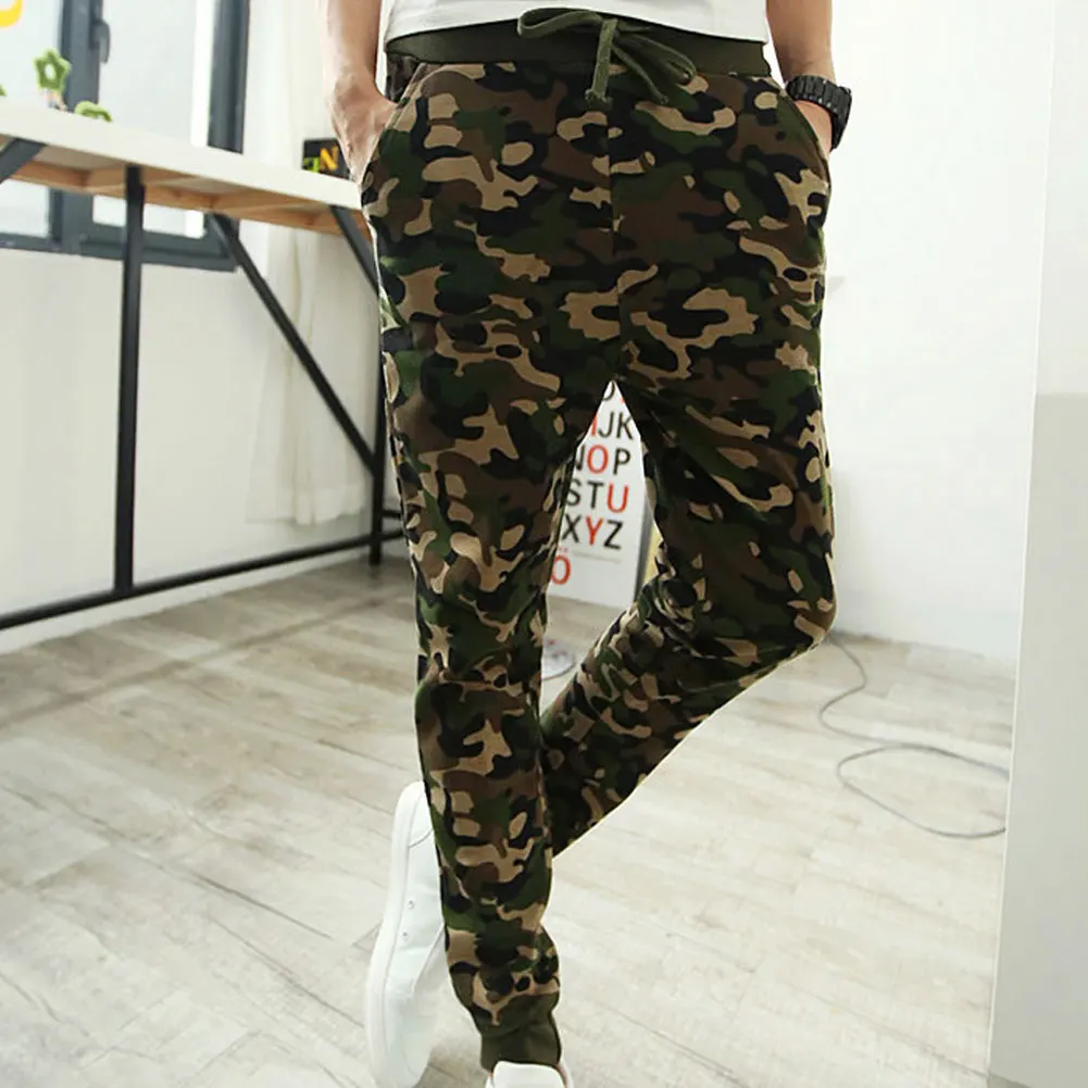 

Mens Army Military Trousers Camo Camouflage Pants Work Cargo Size M-