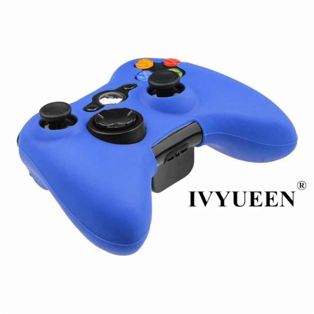 IVYUEEN 20 цветов мягкий силиконовый защитный чехол для microsoft Xbox 360 проводной/беспроводной контроллер аналоговые палочки крышки