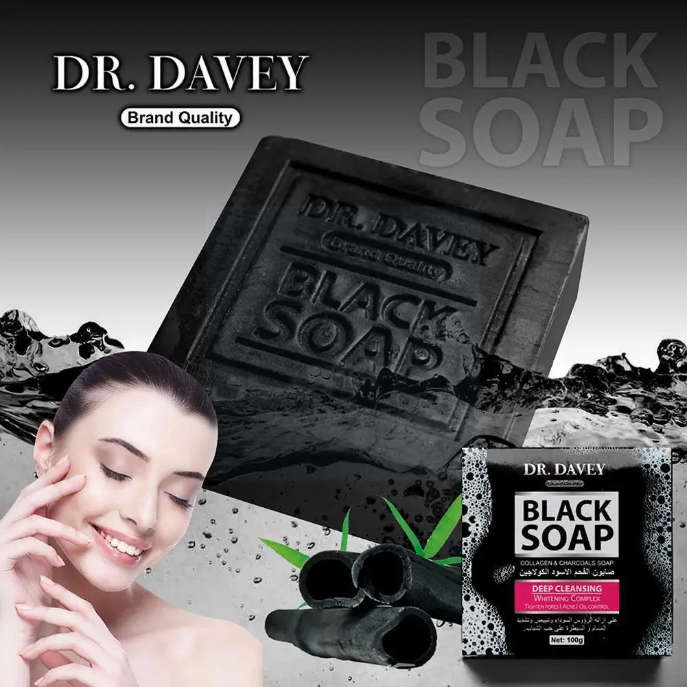 

Natural Herbal Essential Black Bamboo Oil Soap Care Cleansing Skin Hair Soap Handmade Face Acne Deep Whitening Remo A5e7