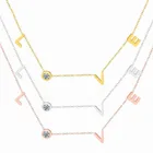 Ожерелье FYSARA из нержавеющей стали с круглыми кристаллами, романтическое роскошное женское ожерелье-чокер для влюбленных, свадебные украшения