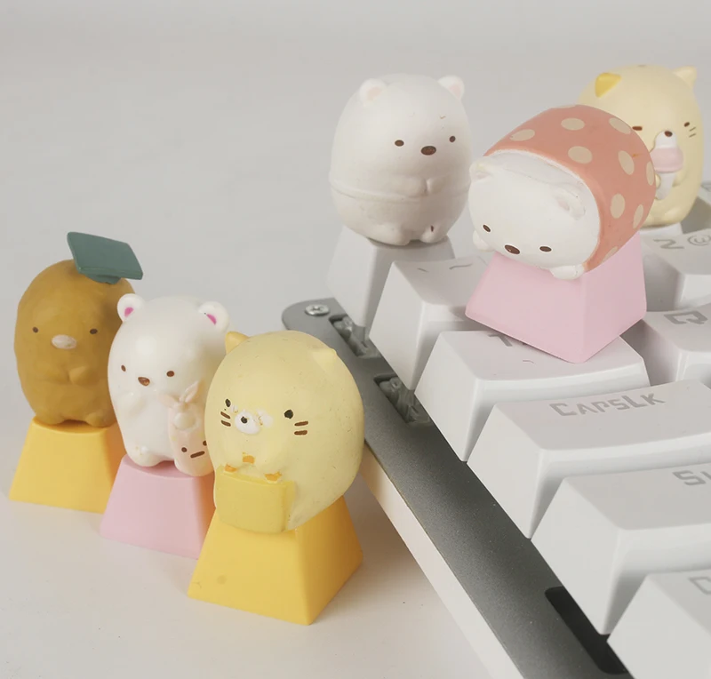 anime keycap for mechanical keyboard custom keycaps gaming accessories keycap mold for corner creature free global shipping