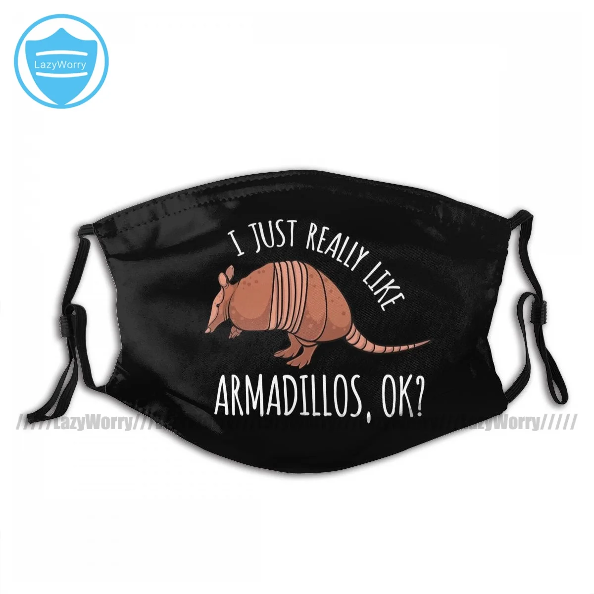 Маска для лица Armadillo быстрая доставка забавная маска из полиэстера взрослых с