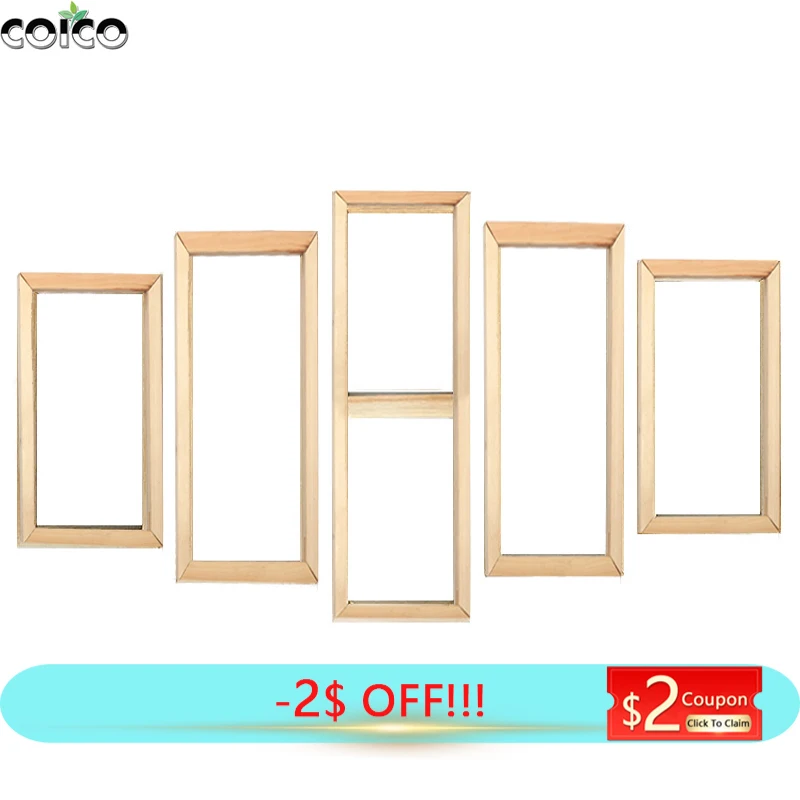 5 шт. настенные рамки для фотографий под дерево | Дом и сад