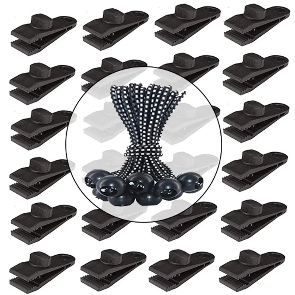 Зажим для брезента набор банджи-корда автомобильный чехол крепеж палатки