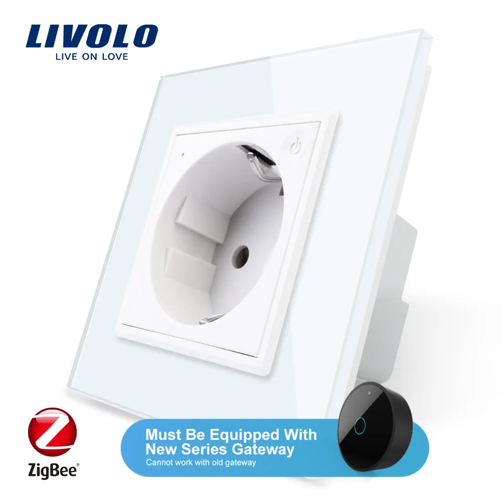 Livolo/Стандартный Новый интеллектуальная беспроводная (Wi Fi) Мощность гнездо с