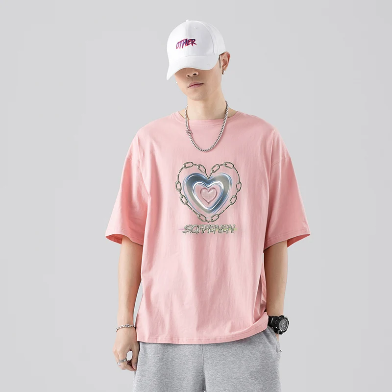

Men 's Cotton Fashion T- shirt Summer Funny Tshirts Casual Hip Hop Black Mens High Quality 100% Cotton Short Sleeve Tees