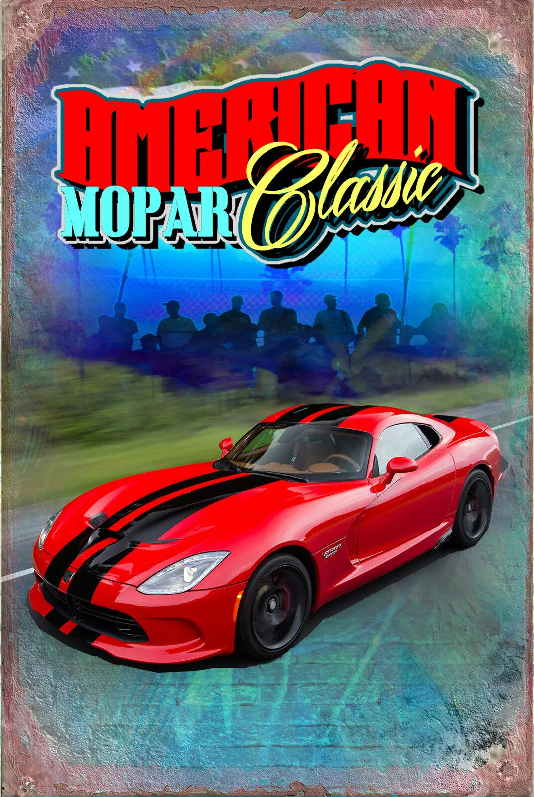 

Металлическая пластина Dodge Viper, Жестяная Табличка, декоративные таблички для гостиной, Декор для дома
