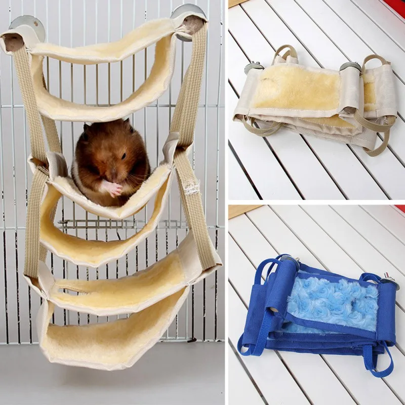 

Multilayer Hammock Winter Warm Hanging Swing Bed Nest House Small Pets Hammock For Cage Small Animals