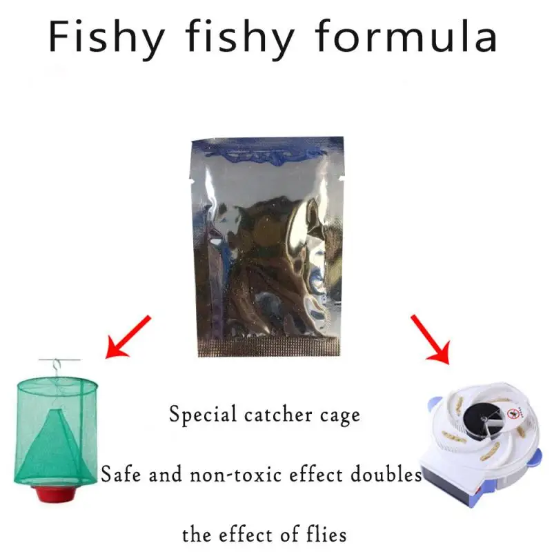 1pc Fly Bait Fish Bone Meal Flies Killing Agent Safe Eco-friendly Pest Control Products For Hotel Restaurant Farm Odorless | Дом и сад
