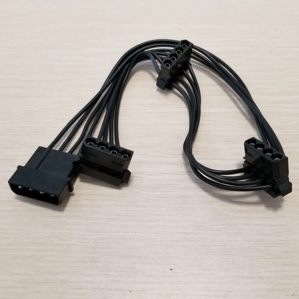 4Pin Molex к 3 x IDE кабель питания 18AWG для компьютера хост чехол материнская плата ПК