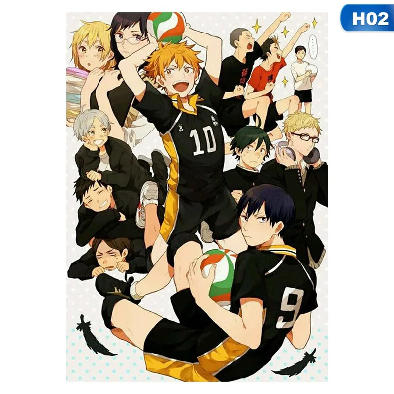 Haikyuu! Haikyuu Аниме Манга настенный плакат свиток украшение для дома настенное