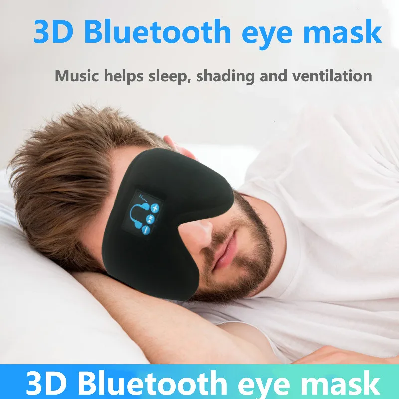 

3d-маска для глаз с Bluetooth, беспроводная бинауральная стереомузыка для звонков, наглазник для сна, наглазник для ночного сна, путешествий, сна