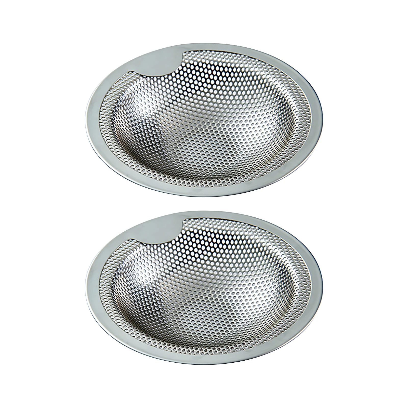 

2pcs Kitchen Drain Bathtub Sink Strainer Home Multifunction Replacement Reusable Stainless Steel Durable Hair Catcher Bathroom