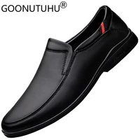 mens shoes casual genuine leather loafers male classics brown or black slip on derby shoe man comfortable driving shoes for men