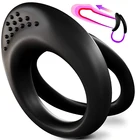 Кольцо для пениса, эластичное кольцо для задержки эякуляции, стимуляции клитора, мужское устройство верности, кольцо на член, секс-игрушки для мужчин