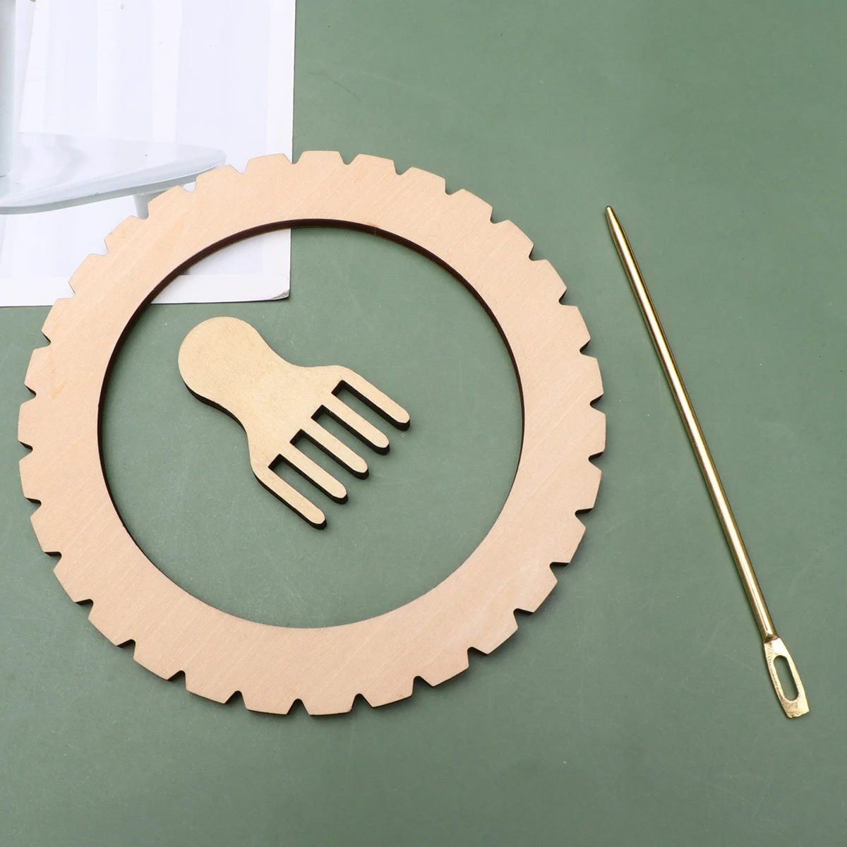 Ткацкий станок из Букового дерева деревянная палочка расческа ручная работа