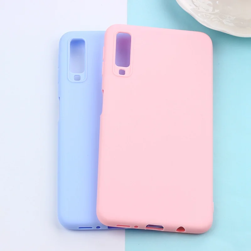 Матовый чехол карамельного цвета из ТПУ для Samsung Galaxy J4 J6 EU A5 2017 J3 J5 J7 A3 A7 A8 A6 S10 S10e Plus