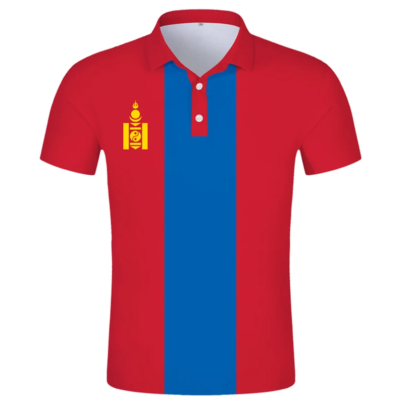 Монгольская рубашка-поло Mng с государственным флагом Mn Mongol страна колледж текст