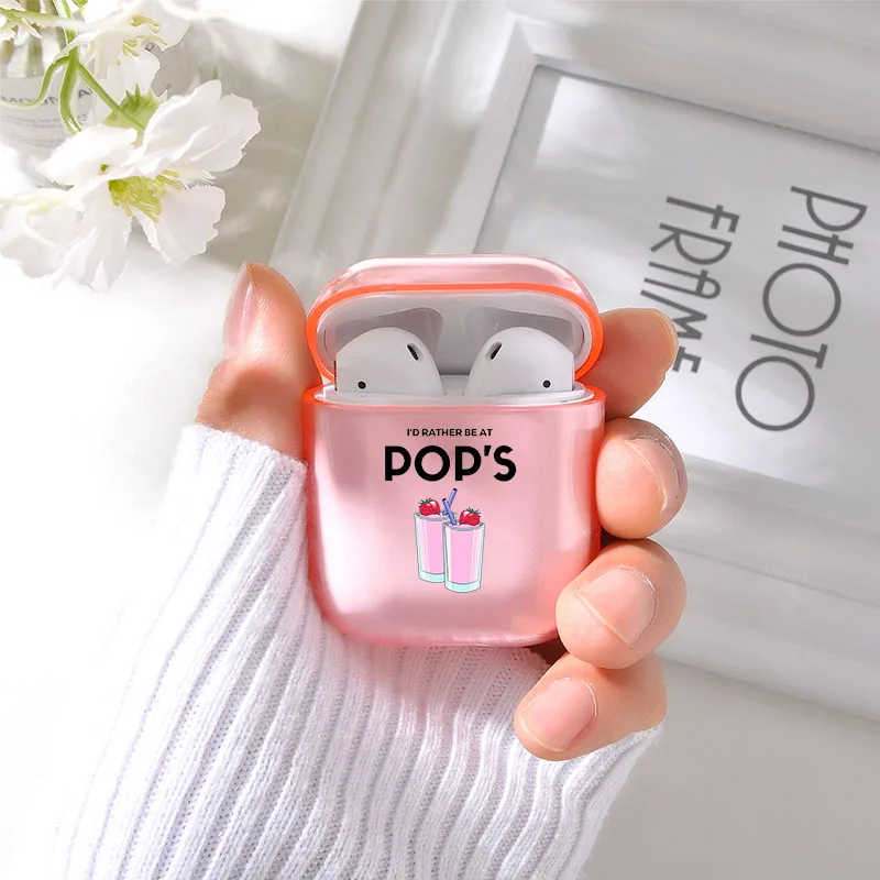 Чехол Airpod для Airpods 2 1 чехол RIVERDALE TV Show розовый прозрачный силиконовый мягкий