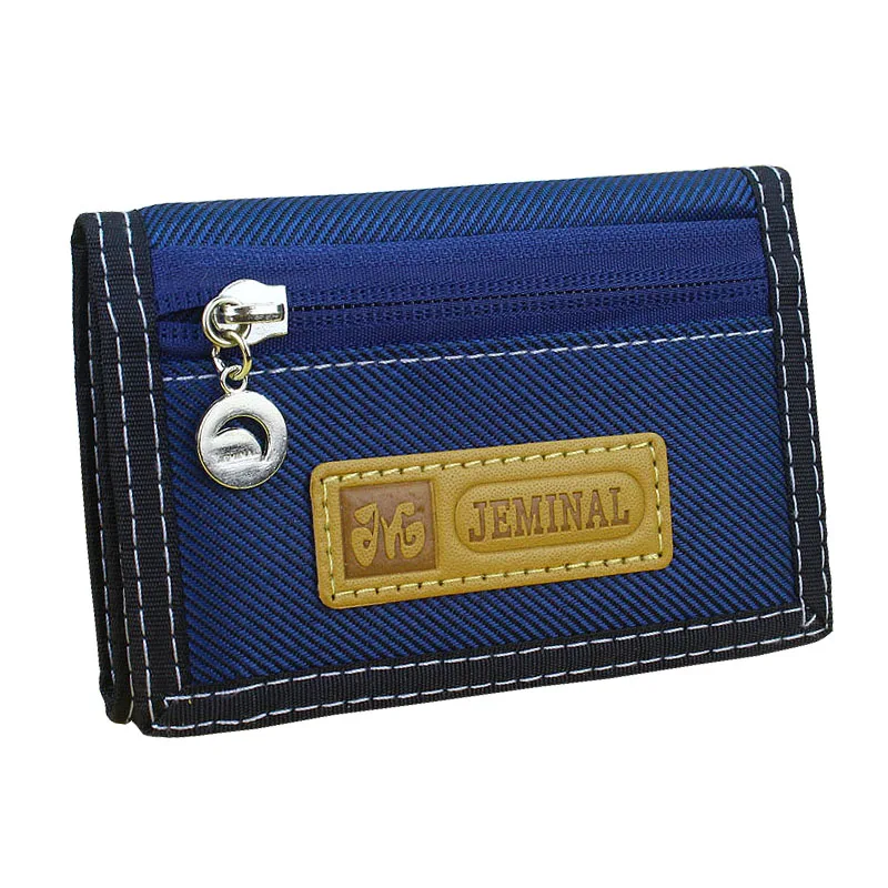 1 шт. повседневный стиль Холщовый кошелек для мальчиков короткий дизайн мужские