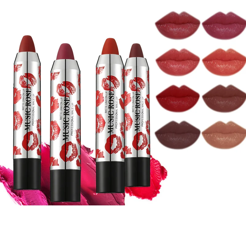 

Crayon Lipstick Long Lasting and Not Easy To Decolorize Matte Matte Velvet Lipstick Lipstick Pen Lip Stick Beauty Glazed Makeup