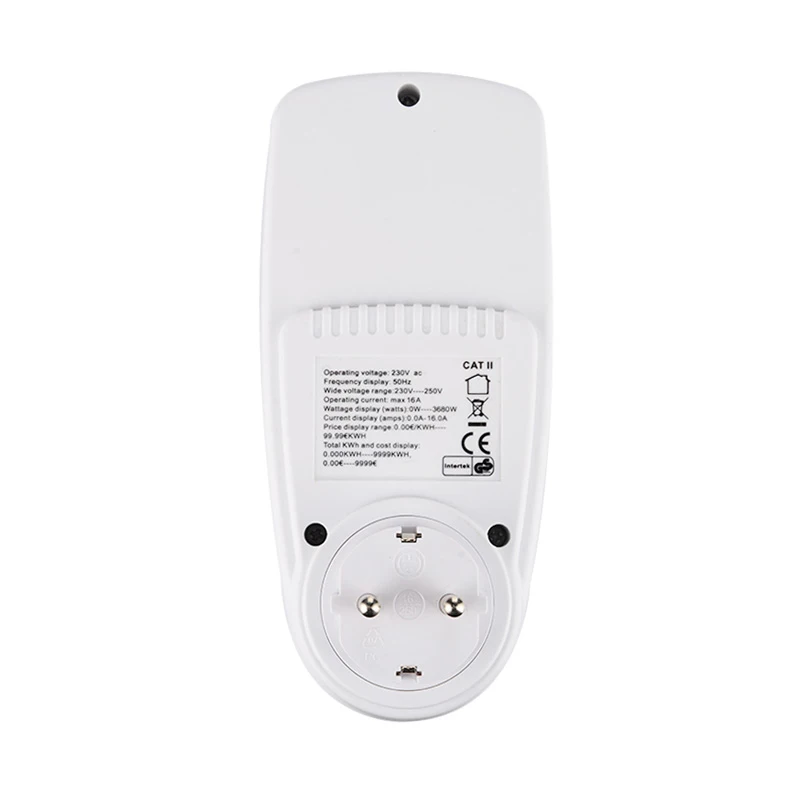 AC EU 220V Цифровой ЖК-дисплей Мощность ваттметр гнездо мощность кВт/ч счетчик