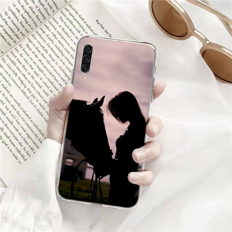 

Horse Animal Running cool Phone Case Transparent Samsung s9 s10 s20 Huawei honor P20 P30 P40 xiaomi note mi 8 9 pro lite plus
