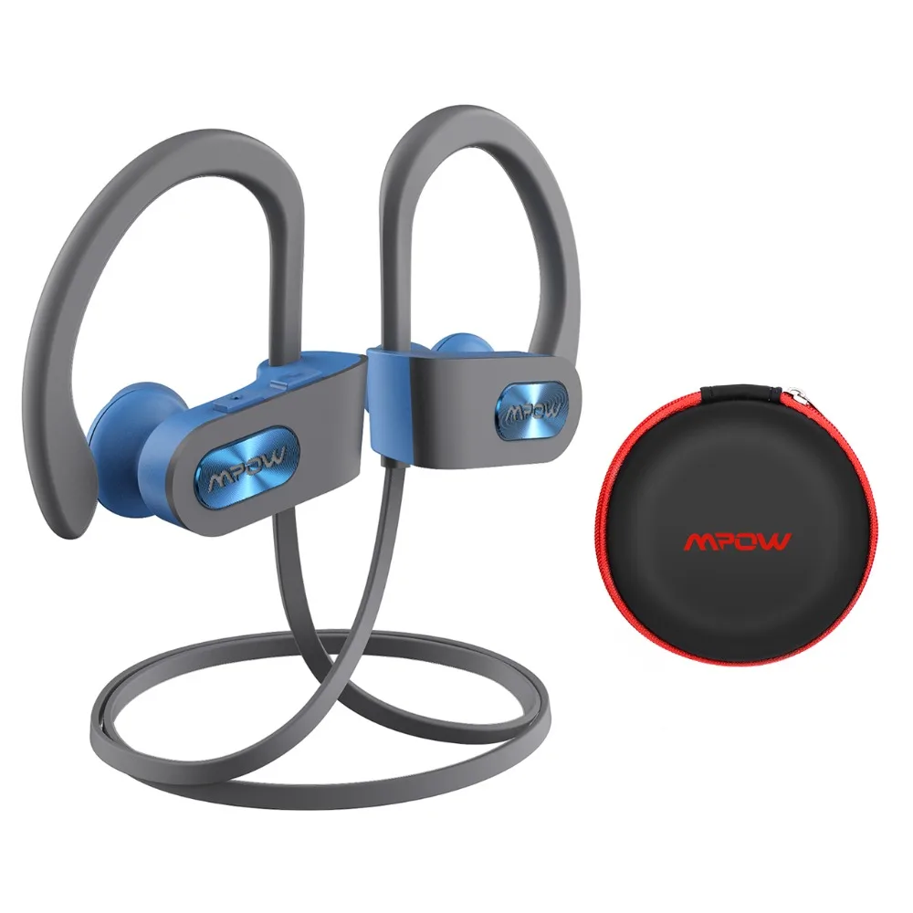 Mpow пламя Bluetooth наушники IPX7 водонепроницаемые беспроводные наушники-вкладыши HiFi стерео спортивные наушники с микрофоном чехол для переноски
