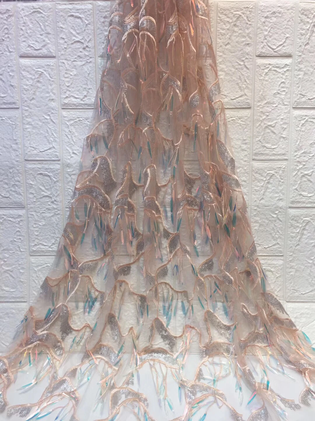 Новая кружевная ткань с блестками и вышивкой высокое качество последние