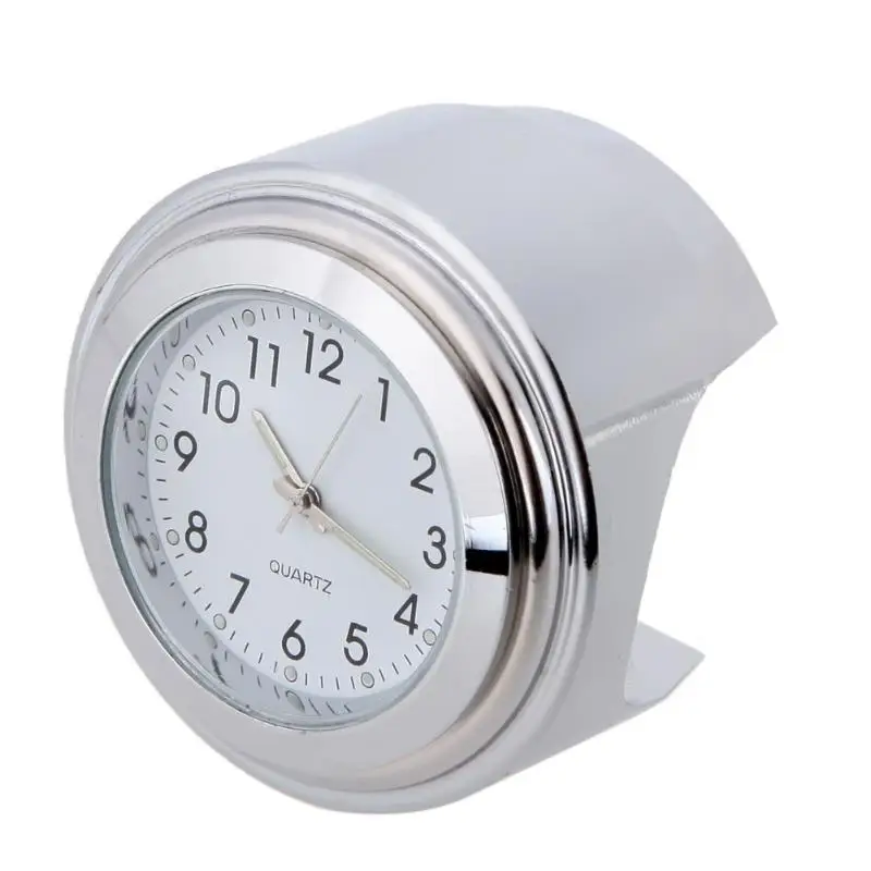 Универсальные часы для мотоцикла водонепроницаемые хромированные 7/8 дюйма с