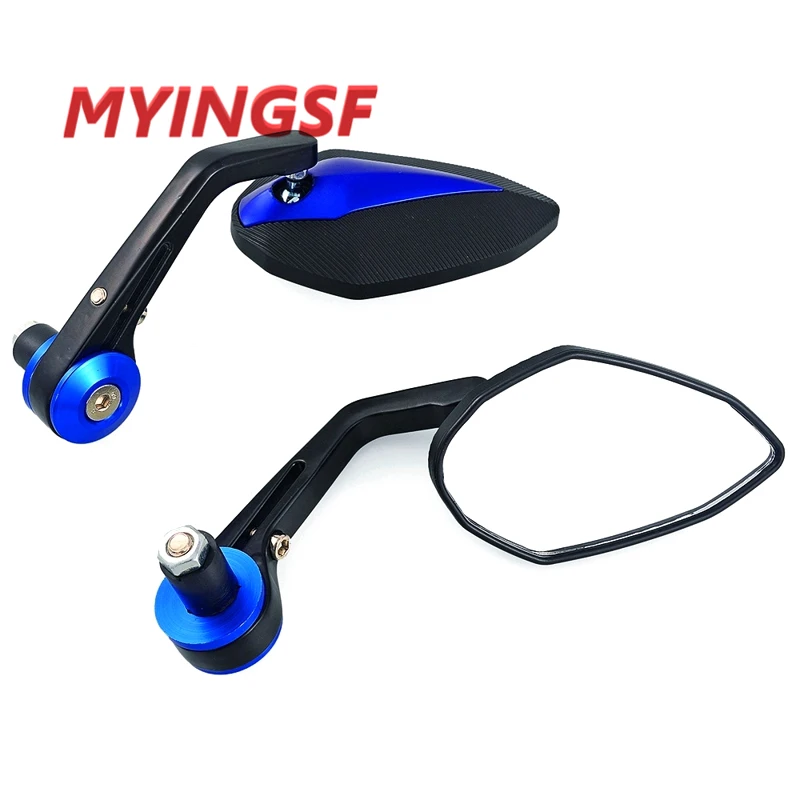 Зеркало на руль мотоцикла с боковой ручкой для YAMAHA R6 R1 MT 09 07 TMAX XMAX WR 125 250 KTM DUKE 690 200 390