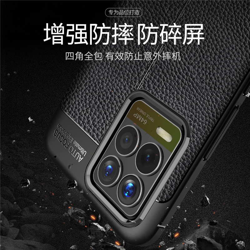 for cover realme 8 pro case soft silicone shockproof armor bumper leather back cover for oppo realme 8 phone case realme 8 pro free global shipping