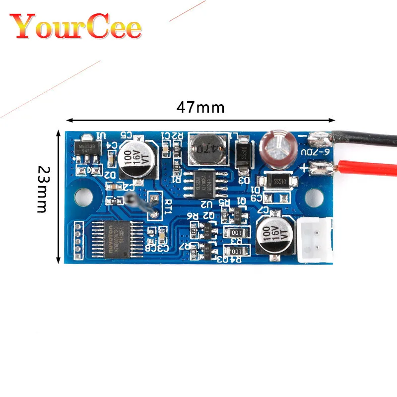 Охлаждающий вентилятор постоянного тока 6-70 в интеллектуальный модуль контроля