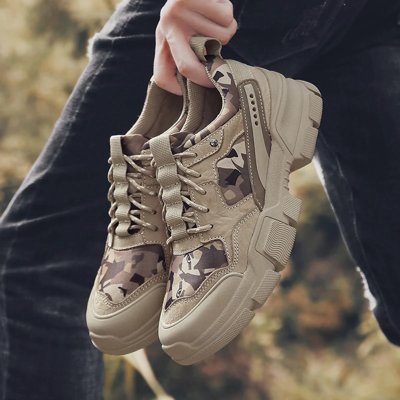 2020 летняя новая мужская обувь Уличная увеличивающая рост толстая подошва