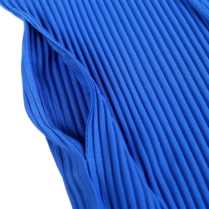 

IEFB Japanese Streetwear Fashion Men's Pleated Fabric Windbreaker Suit Collar Loose Causal Long Trench Coat Blue Clothes 9Y4893