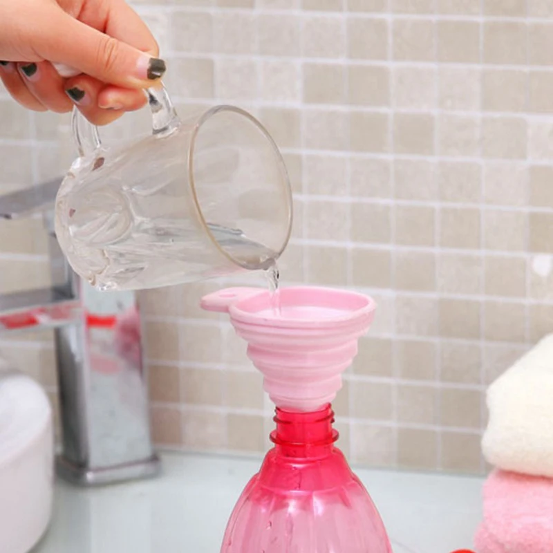 

Silicone Folding Telescopic Long Neck Funnel Creative Household Liquid Dispensing Mini Funnel Kitchen Tools