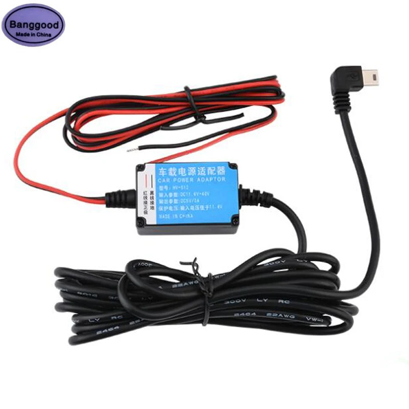 

12V 24V to 5V 3A 15W Step Down DC-DC Converter Mini 5PIN USB Cable Car Buck Power Supply Charger Adaptor for GPS DVR Charging