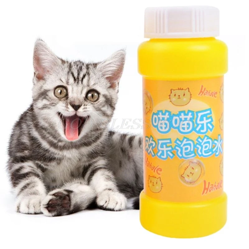 Pet Catnip Bubbles Kitten Cat Essential Oil Spray Interactive Excite Toys Harmless Kitty Bubble Blower Relieve Stress | Дом и сад
