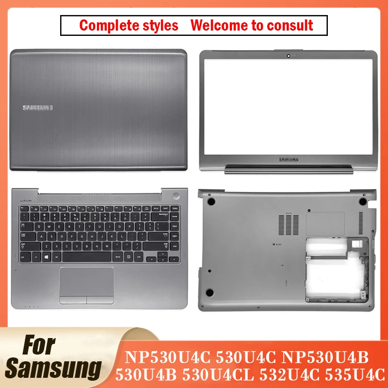 

Для ноутбука Samsung NP530U4C 530U4C NP530U4B 530U4B 530U4CL 532U4C 535U4C 535U4X, задняя крышка/Передняя панель/Упор для рук/Нижняя крышка