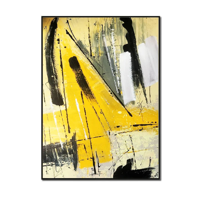 Черно-белая ручная роспись масляная живопись декоративная коридор крыльцо свет