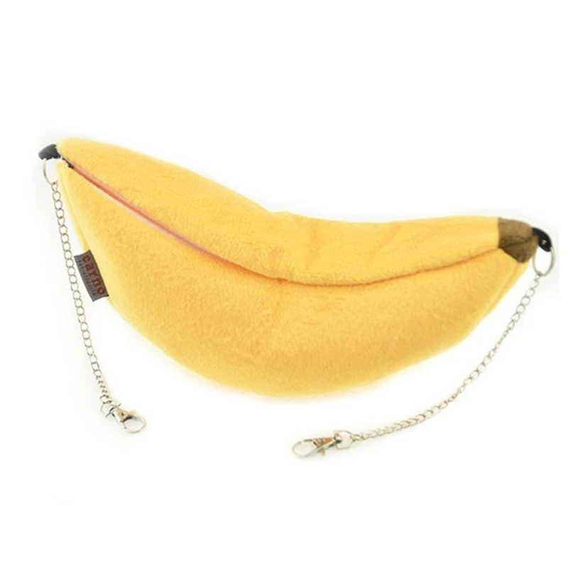 Хлопковое гнездо для хомяка в форме банана домашний гамак двухъярусная кровать