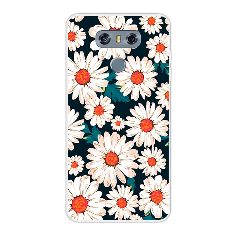 Чехол для LG G6 чехол из прозрачного силикона цветочный с собакой G 6 H870DS H870 5 7 дюйма