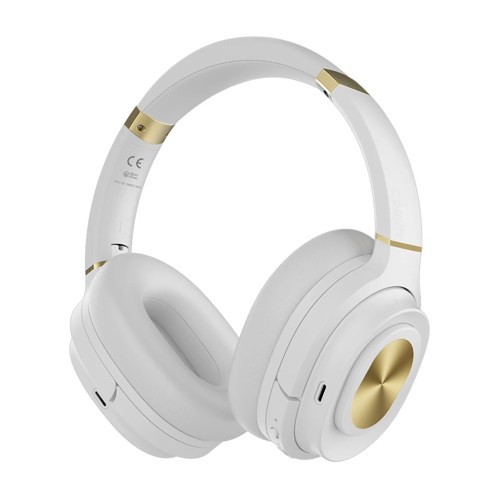 Cancelamento de Ruído Fones de Ouvido Fones com Microfone para Telefones Som sem Fio sobre a Orelha Cowin Ativo Bluetooth Aptx Alta Fidelidade Anc Se7-max