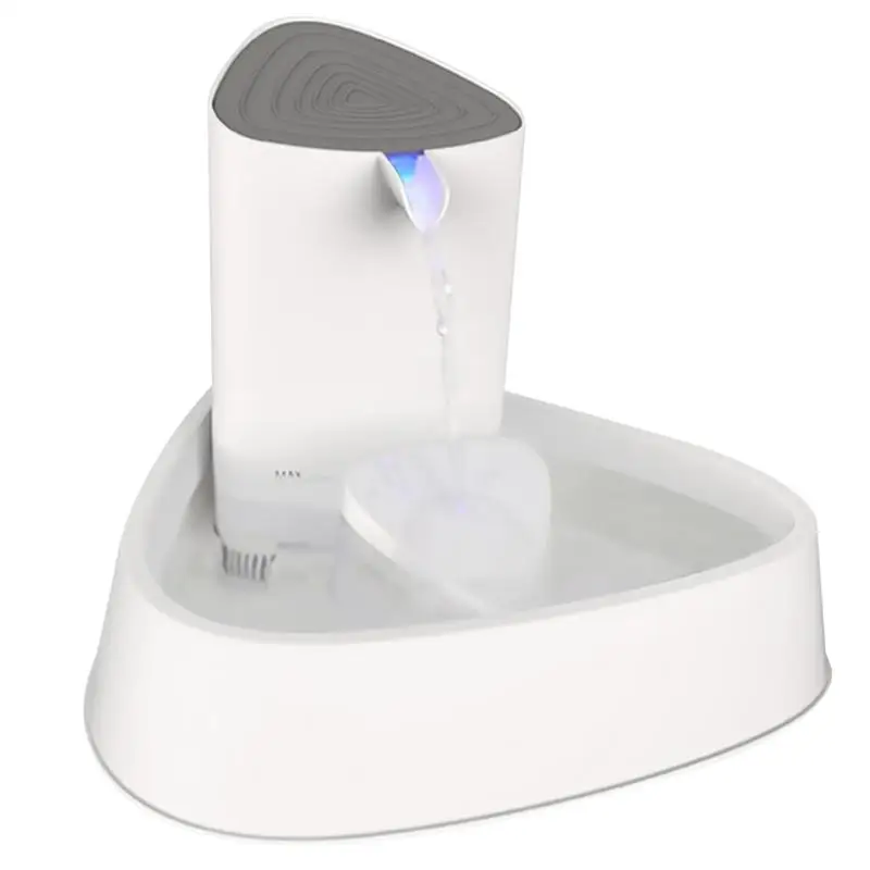 Светодиодный фонтанчик для кошек и собак Электрический бесшумный фильтр