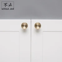 original brass handle nordic simple creative furniture cabinet door handle drawer decoration handle pure copper small handle