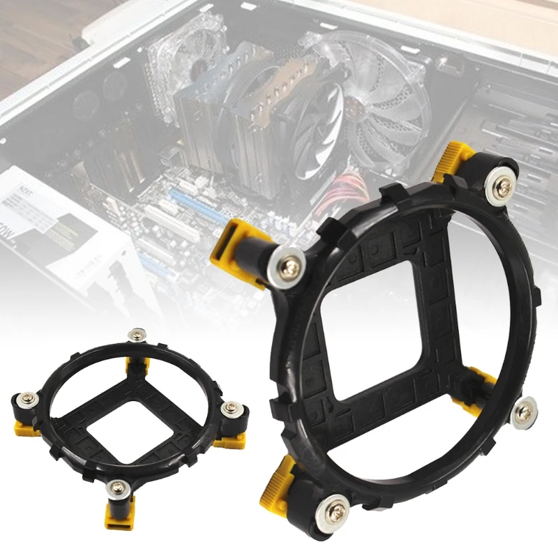 

R58A Retention Bracket Coolers,Mounting Bracket Kit CPU Fan Bracket Heatsink Radiator Mount Back Plate for lgA775 115X 1366