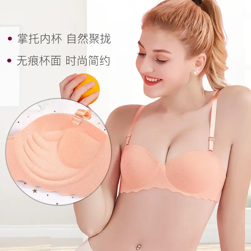 Женское нижнее белье тонкий толстый бюстгальтер с эффектом пуш ап|Бюстгальтеры| |